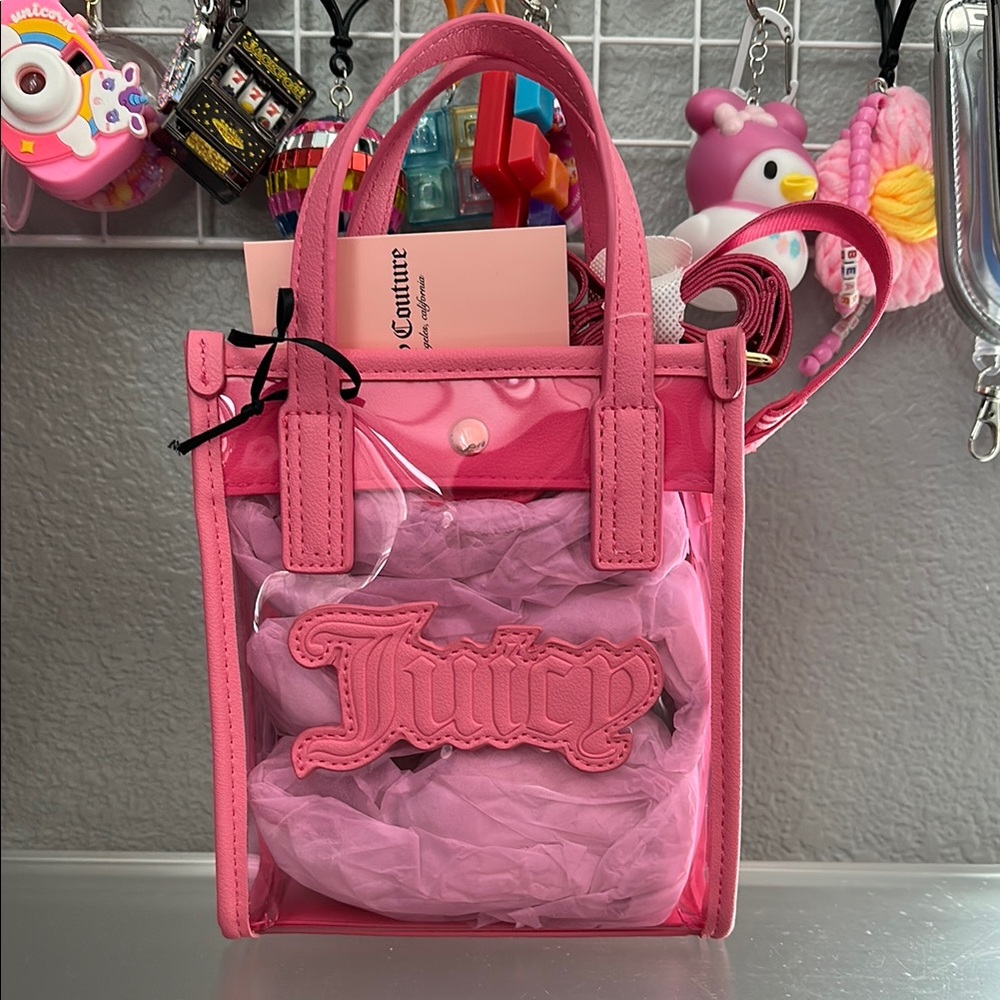 Juicy Couture Pink Transparent Tote